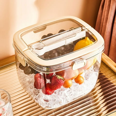 

Carmenl Clearance Deal!Creative Outdoor Ice Bucket Bar Special Champagne Beer Red Wine Barrel Household Net Red Ice Cube Bucket Ice Tray Kitchen Ice Grid