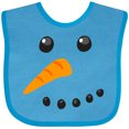 thumbnail image 3 of Inktastic Snowman Face Boys or Girls Baby Bib, 3 of 4
