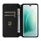 thumbnail image 2 of For Honor 400 Case Wallet Rhombus Imprinted Leather Phone Cover - Black, 2 of 5