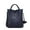 Dark blue, variant on Genuine leather, large capacity, handbag with woven flower design on the armhole, detachable shoulder strap, wallet, storage bag