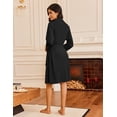 thumbnail image 3 of Ekouaer Robes for Women Waffle Knit Bathrobe Lightweight Kimono Robe Knee Length Loungewear with Pockets, 3 of 6