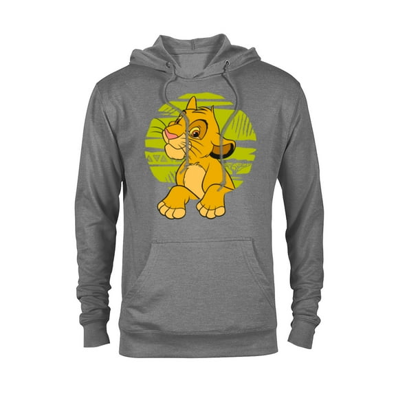 Disney The Lion King Young Simba Paws Green 90s - Pullover Hoodie for Adults - Customized-Graphite Heather