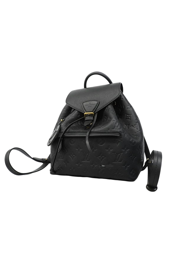 Pre-Owned Louis Vuitton Monogram Empreinte Montsouris PM Backpack (M45205) - Noir (Women's)