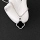 thumbnail image 2 of Collar con colgante de hierba de trébol de cuatro hojas de circón de la suerte de plantas, amor, mujer, madre, niña, regalo de boda, joyería de bendición, 2 of 4