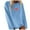 Light Blue, variant on NIEWTR Women's Letter Graphic Crewneck Sweatshirt Long Sleeve Casual Drop Shoulder Pullover Tops(Black,XL)