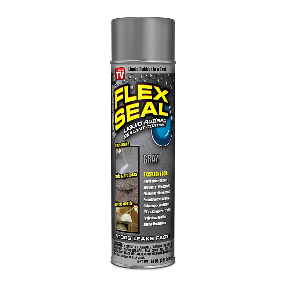 Flex Seal Aerosol Liquid Rubber Sealant Coating, 14 oz, Gray