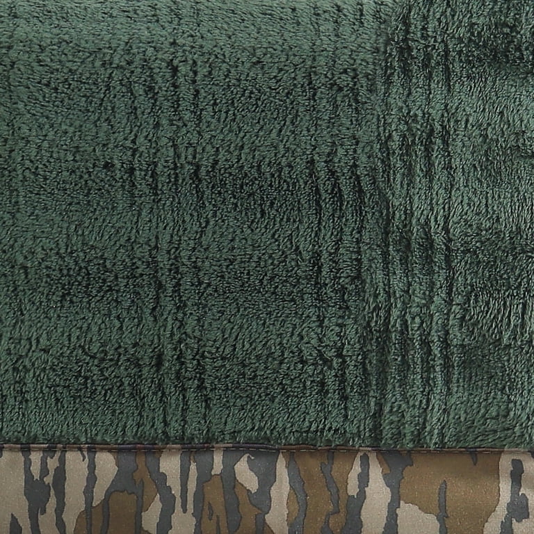 Mossy Oak Jacquard Sherpa Throw, 50”x60”, Green Forest - Walmart.com