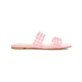 thumbnail image 3 of Journee Collection Womens KATARI Open Toe Vinyl Flatform Sandals, 3 of 3