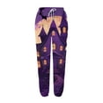 thumbnail image 5 of QATAINLAV Womens Baggy Cinch Bottoms Jogger Pants with Pockets Casual Drawstring Waist Sweatpant Halloween Novelty Graphic Print Trousers Today Prime Sales Multicolor L, 5 of 6