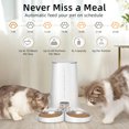 thumbnail image 4 of ROJECO WiFi Automatic Cat Feeder Pet Smart Cat Food Kibble Dispenser Remote Control Auto Feeder For Cat Dog Dry Food Accessories ShopWise Round, 4 of 8
