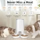 thumbnail image 4 of ROJECO 4L Automatic Pet Feeder Smart Cat Food Kibble Dispenser Remote Control WiFi Button Auto Feeder For Cats Dog Accessories ShopWise Round, 4 of 10