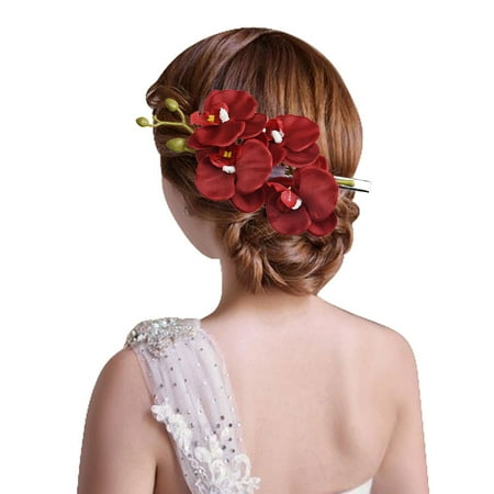 - Womens Flower Hair Clip Hairpin Bridal Hawaii Party Hair Clip RD