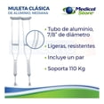 thumbnail image 2 of Muletas Axilares Ajustables De Aluminio Grande Medical Store HE-5300G, 2 of 4