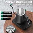 thumbnail image 3 of Electric Kettle, HIYAKOI Gooseneck Electric Kettle with Temperature Control, Pour Over Kettle for Coffee & Tea, 1200W Quick Heating Stainless Steel H, 3 of 8