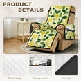 thumbnail image 3 of TSOVTHRID Lemon Leaf Heart Print Recliner Slipcovers Non-Slip Lazyboy Recliner Covers Water Resistant Reclining Chair Cover with Storage Pocket Furniture Protector for Living Room, 3 of 7