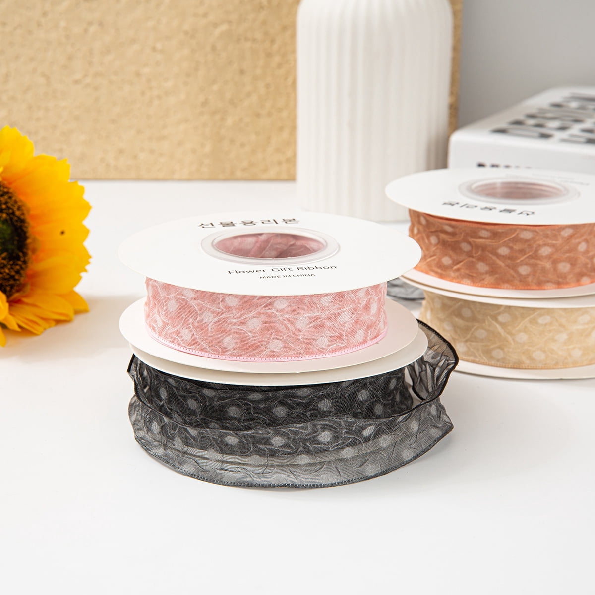 Lace Jacquard Embroidery Hollow Lace Ribbon DIY Bow Hair Accessories Flower Packaging Straw Hat Clothes Edge Ribbon, Lace