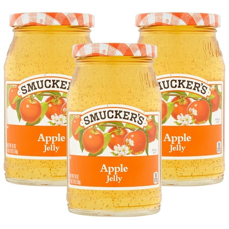 (3 Pack) Smucker's Apple Jelly, 18 oz