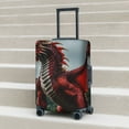 thumbnail image 6 of Rateoe Majestic Red Dragon Printed Luggage Cover, Suitcase Protector Fits 18-32 Inch Luggage-Large, 6 of 7