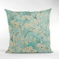 thumbnail image 5 of Plutus Spa Garden Cherry Blossoms Printed On A Linen Looking Polyester. Luxury Throw Pillow - Double sided 16" x 16", 5 of 5