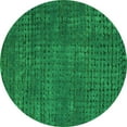 thumbnail image 1 of Ahgly Company Indoor Round Abstract Green Modern Area Rugs, 6' Round, 1 of 4