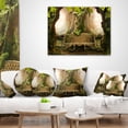 thumbnail image 4 of Designart Romantic Seat in Deep Forest - Landscape Photography Throw Pillow - 16x16, 4 of 5