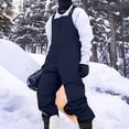 thumbnail image 5 of Mens One Piece Snow Bibs Waterproof Insulated Snow Bib Overalls Winter Warm Windproof Snowboard Pants Baggy Outdoor Ski Jumpsuit, 5 of 9