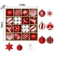 thumbnail image 3 of VERUGU 42Pcs Christmas Balls Ornaments for Xmas Tree, Delicate Christmas Decoration Baubles Set Shatterproof Plastic Christmas Ornaments Balls Kit for New Year, Christmas Gifts on Clearance, 3 of 6