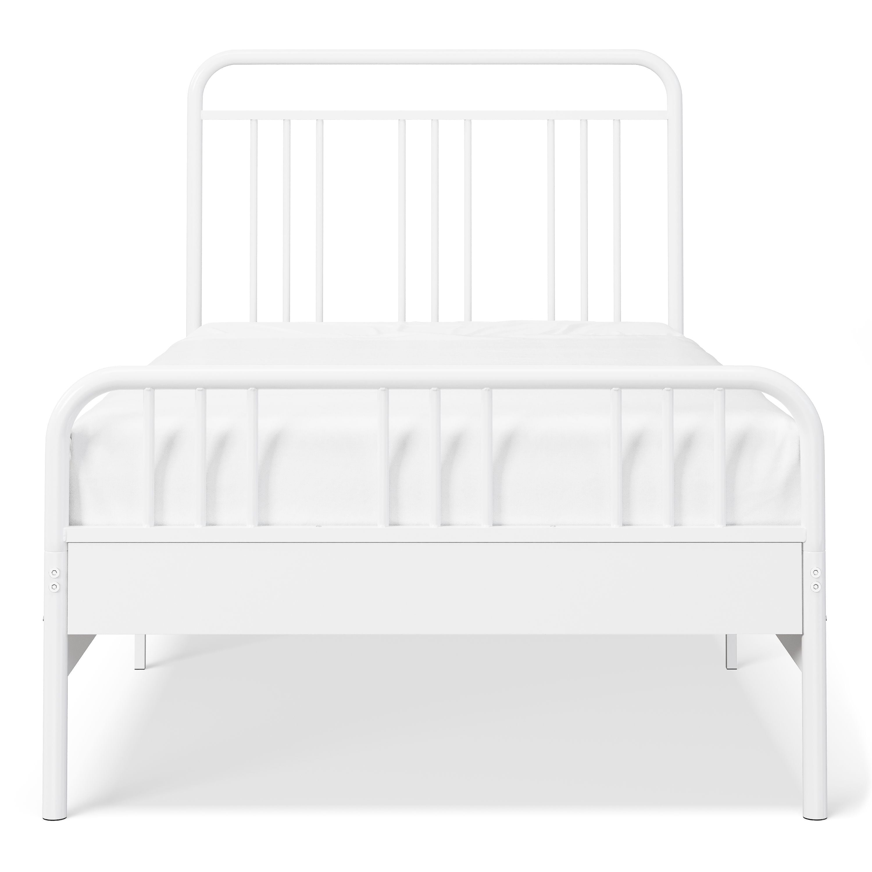 Mainstays Kids Twin Size Metal Platform Bed Frame, White
