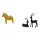 thumbnail image 1 of Figura De Resina De Caballo Dalecarliano Sueco Y Ciervo Negro, Escultura Coleccionable De Animal Para El Hogar, Estantería, Mesa, Decoración De Sala De Estar, Regalo, 1 of 8
