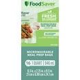 thumbnail image 2 of FoodSaver Microwavable Meal Prep Bags, for FoodSaver Vacuum Sealers, 1 Quart, 16 Ct., 2 of 7