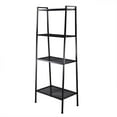 thumbnail image 5 of SamyoHome 4-Tier Bookcase Bookshelf Ladder Storage Rack Wire Shelving,Black, 5 of 10