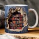thumbnail image 2 of Easygou Sherum Taza 3D, Taza 3D Yifare, Taza con Estantería 3D, Taza con Estante para Biblioteca, Taza de Café con Estantería 3D, Tazas 3D para Amantes de los Libros, Taza de Cerámica Multiusos con Diseño Creativo Del Espacio, Taza de Café para Amantes de los Libros, 2 of 7