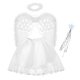 thumbnail image 1 of Bestoyard 4pcs Angel Costumes Headband Wing Wand Tutu Skirt Set Angle Girls Fairy Dress Outfit (angel), 1 of 3
