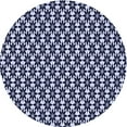 thumbnail image 1 of Ahgly Company Machine Washable Indoor Round Transitional Night Blue Area Rugs, 3' Round, 1 of 7