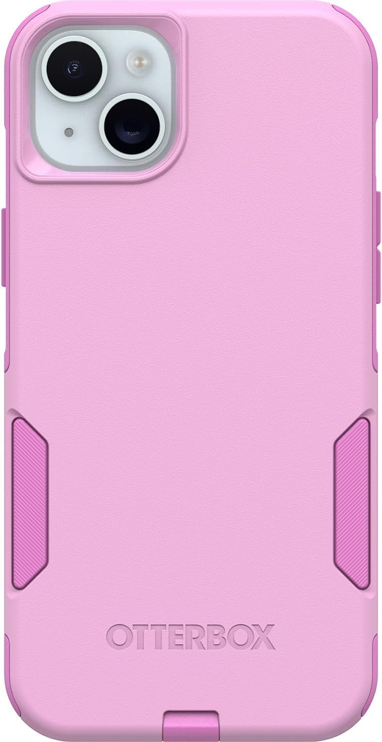 OtterBox Port Protection Slim Case for iPhone 15 Plus/14 Plus, Run Wildflower Pink