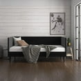 thumbnail image 5 of DHP Franklin Mid-Century Upholstered Daybed Frame, Black Velvet, Twin, 5 of 21
