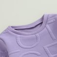 thumbnail image 3 of Baby Boys 2PCS Pants Sets Long Sleeve Round Neck Sweatshirt Tops Solid Color Pants Sets, 3 of 7