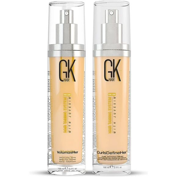 GK Hair Global Keratin VolumizeHer Hair Spray 2Pack (100ml/3.4oz) Lightweight Hair Volumizing Spray for FineThin Hair Weightless Thickening Detangling Moisturizing Frizz Control