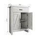 thumbnail image 2 of Farmhouse Wall Mounted Storage Cabinet Barn Door Accent Wood Storage Cabinet Medicine Cabinet Wood Vintage Bathroom Wall Cabinet Over Toilet for Bath, 2 of 5