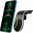 thumbnail image 1 of Soporte magnético para teléfono de coche, en forma de L, compatible con rejillas de ventilación horizontales, para iPhone 14, 13 y 12 (sin soporte MagSafe)., 1 of 5