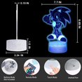 thumbnail image 3 of shiyou-TRIPRO Hedgehog Cartoon 3D Illusion Table Lamp Night Light with Lighted Base,16 Colors Change, Smart Touch Button & Remote Control for Gifts, 3 of 4