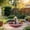 Pink, variant on Solar Hanging Bird Bath Fountain – Decorative Outdoor Water Feature with Solar Powered Pump, Garden Patio Hanging Accent for Bird Friendly Daily Outdoor Use