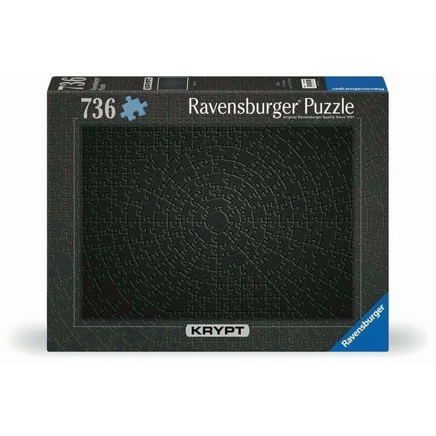 Rompecabezas Ravensburger Krypt negro de 736 piezas