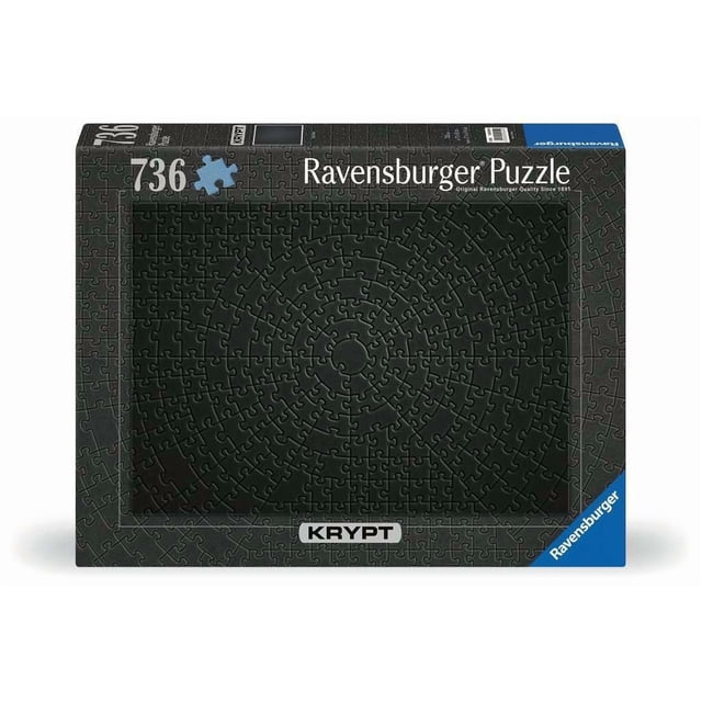 Rompecabezas Ravensburger Krypt negro de 736 piezas