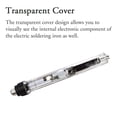 thumbnail image 4 of QUICKO 150~450℃ 72W Handheld Portable Temperature Adjustable Mini Electric Soldering Iron With OLED Digital Display Transparent Cover, 4 of 8