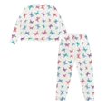 thumbnail image 5 of SCRAWLGOD Butterfly Pjs for Women Set of 2 Pajamas for Women Pj Fall Trendy Clothes Size XL Crewneck Women's Pajama with Pockets Soft Women Loungewear, 5 of 7