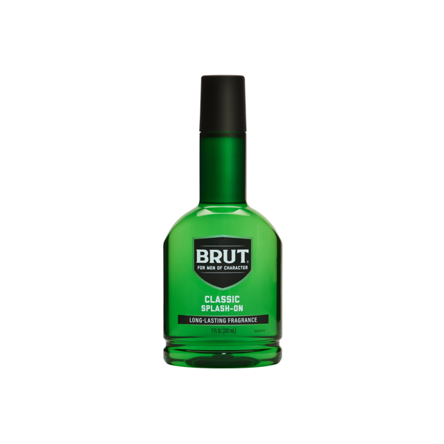 Brut Classic Splash-On, Aroma Cítrico, Colonia para Hombres, 7 Fl Oz