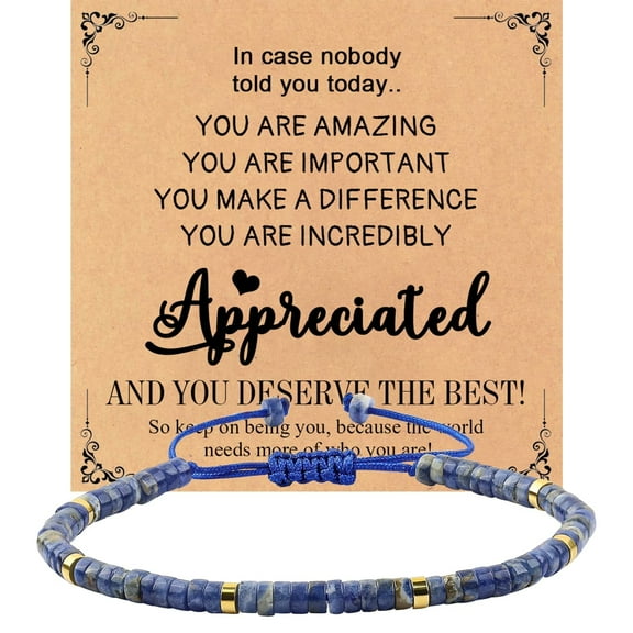 Friendship Bracelet for Women with Adjustable Braided Design, Stone, and Healing Energy