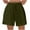 Army Green, variant on Kovlvoll Shorts for Women Casual Elastic Waist Drawstring Wide Leg Loose Casual Comfy Summer Beach Shorts