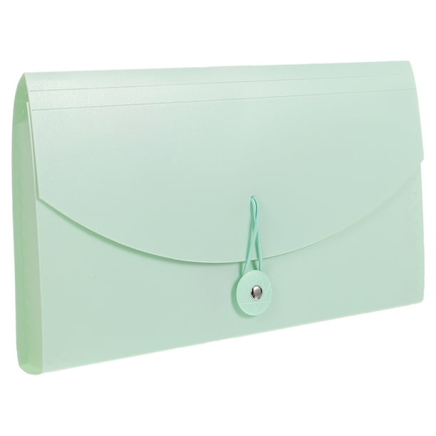 COSMOBETTY Organizador Portátil Azul Para Recibos Y Facturas Con Compartimentos Múltiples Duraderos